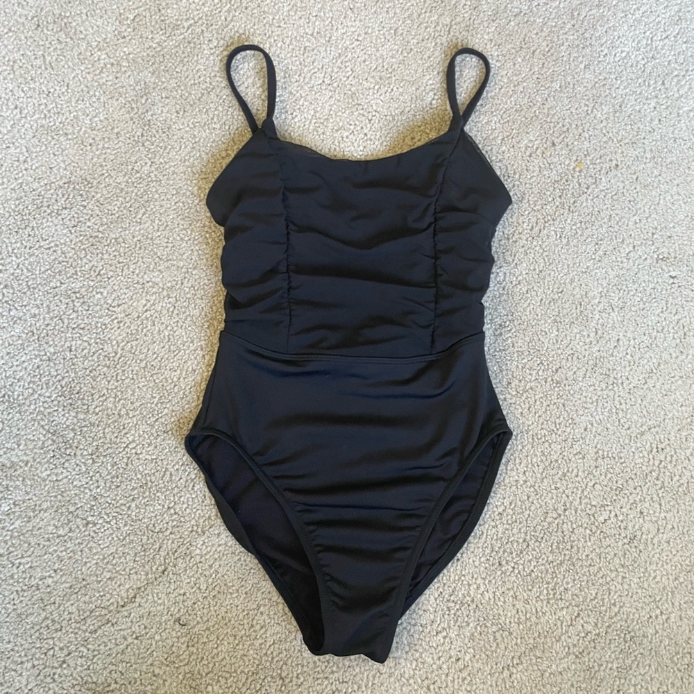 Bloch Dance Leotard with Mesh ruffle detailing